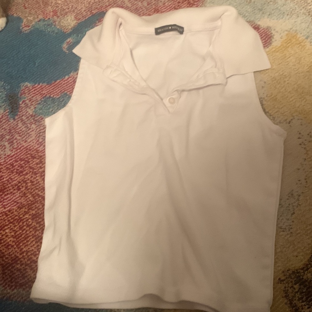 white collared brandy melville tank